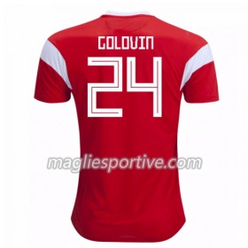 Completo Calcio Russia Golovin 24 Divisa Prima Mondiali 2018